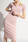 Iceberg Ribbed dress with collar