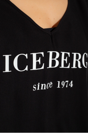 Iceberg Beach dress with logo