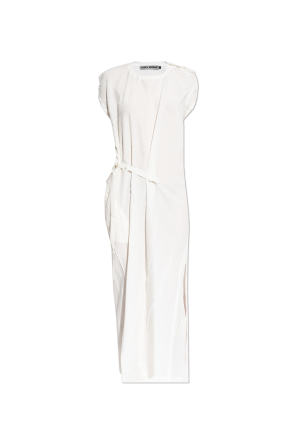 Dress with crinkle effect