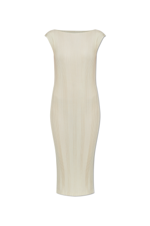 Sleeveless pleated dress od Issey Miyake