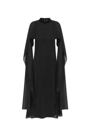 Dress with a stand-up collar