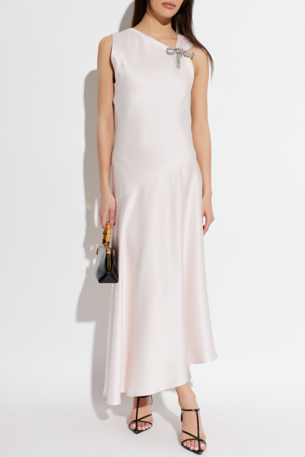 JIL SANDER Dress with a shimmering applique