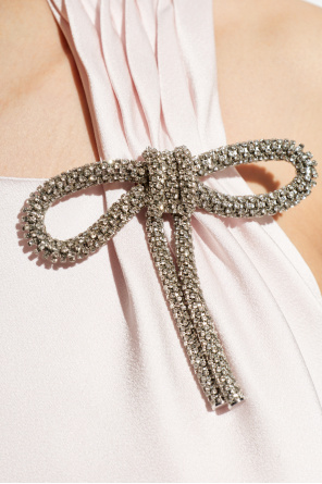 JIL SANDER Dress with a shimmering applique