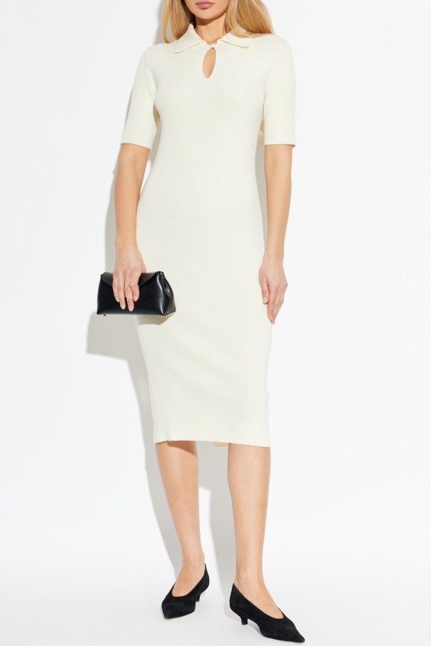 JIL SANDER Wool polo dress