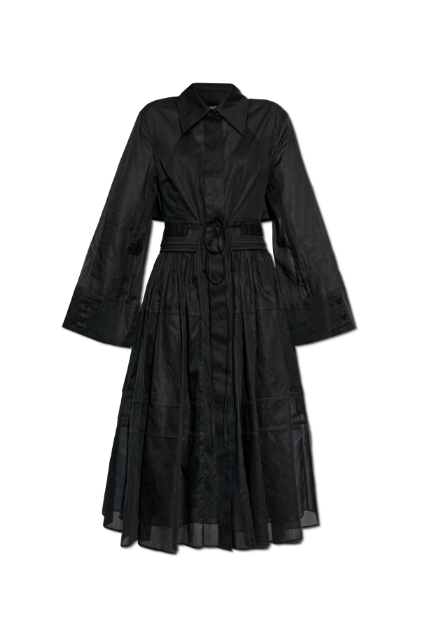 JIL SANDER Dress with draping at the waist