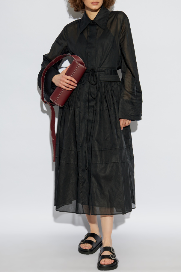 JIL SANDER Dress with draping at the waist