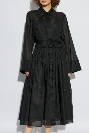 JIL SANDER Dress with draping at the waist