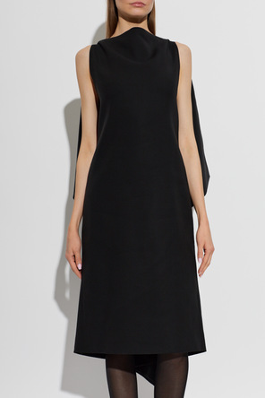 JIL SANDER Rochie din mătase cu decolteu la spate