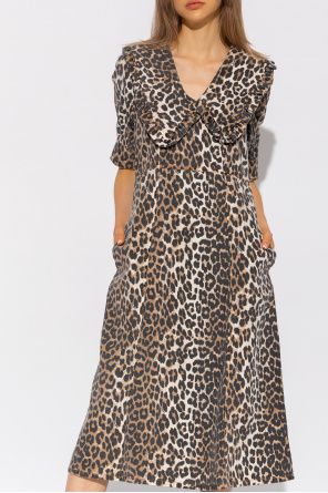 Ganni Dress with animal pattern