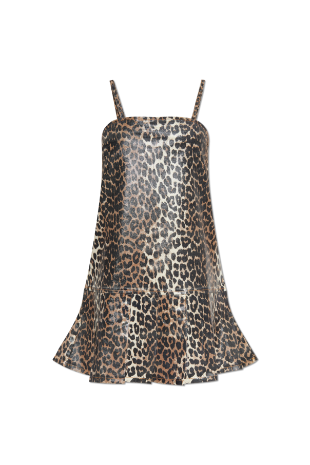 Ganni Kleid mit Tiermotiv