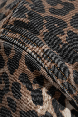 Ganni Vestido con estampado animal