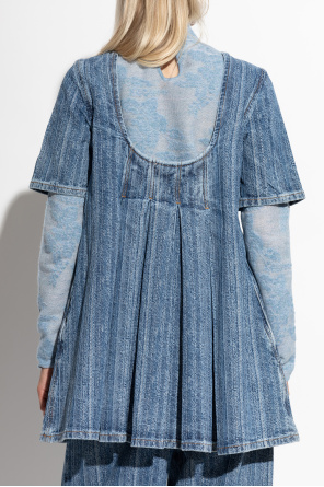 Ganni Jeanskleid mit Abnähern