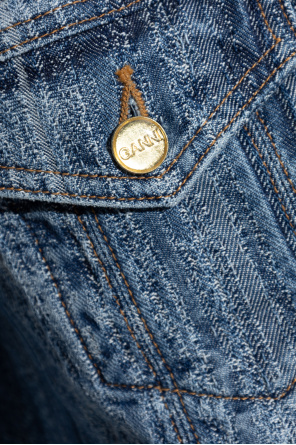 Ganni Jeanskleid mit Abnähern