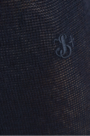 JIL SANDER+ Vestido de algodón con logo bordado