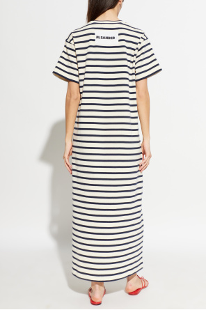 JIL SANDER+ Kleid mit Streifenmuster
