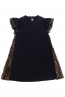Fendi Kids BLACK Dress with logo