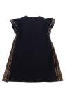 Fendi Kids BLACK Dress with logo
