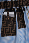 Fendi Kids rubberized Fendi Stamp logo to the back