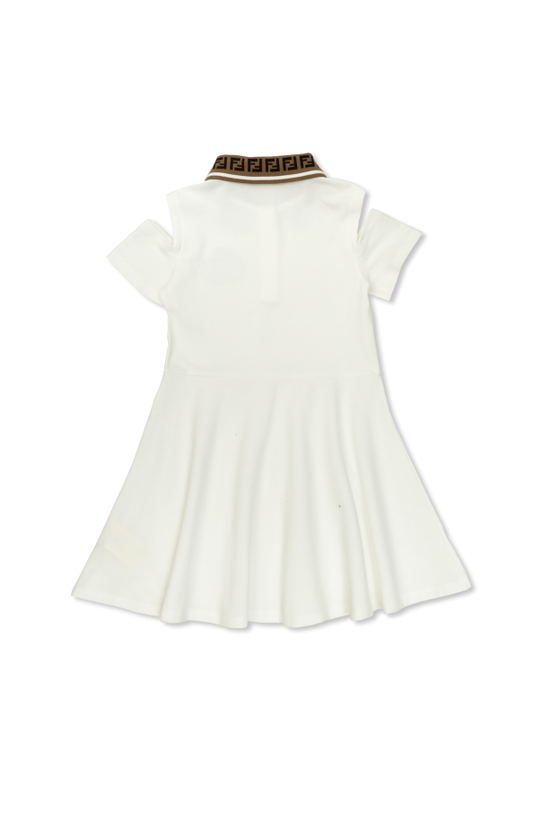 Fendi Kids Bawełniana sukienka typu polo