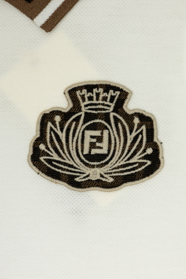 Fendi Kids Bawełniana sukienka typu polo