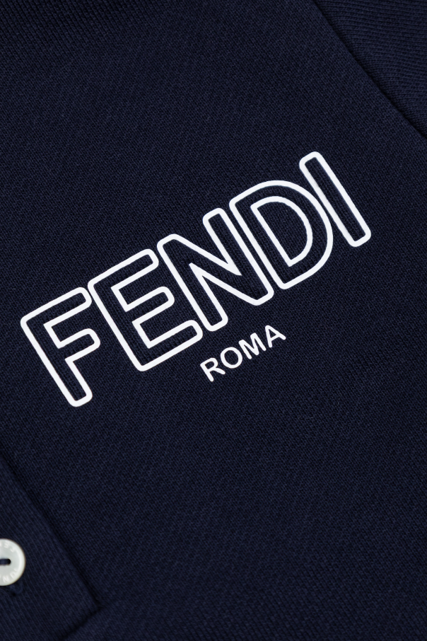 Fendi Kids Vestido con logo