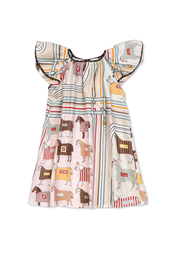 Patterned dress od Fendi Kids