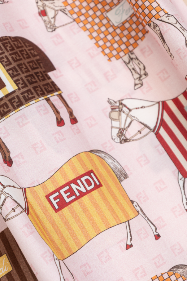 Fendi Kids Vestido estampado