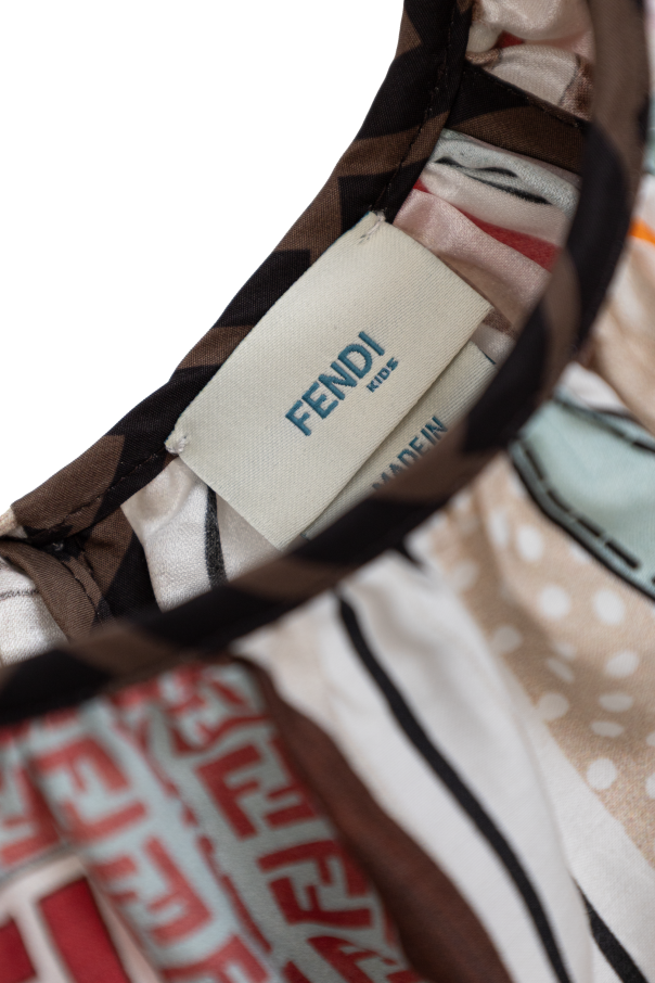 Fendi Kids Vestido estampado