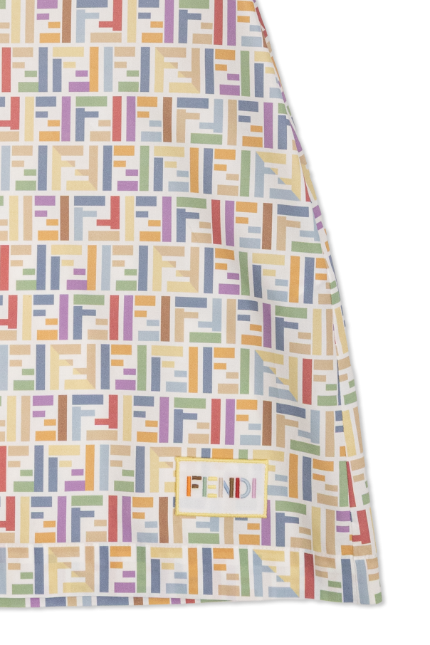 Fendi Kids Vestido de algodão com monograma