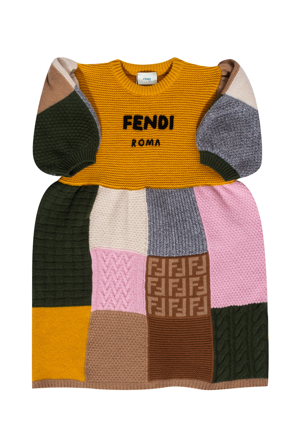 Fendi Kids Fendi KOBIETY SANDAŁY KLAPKI NA OBCASIE KOTURNIE