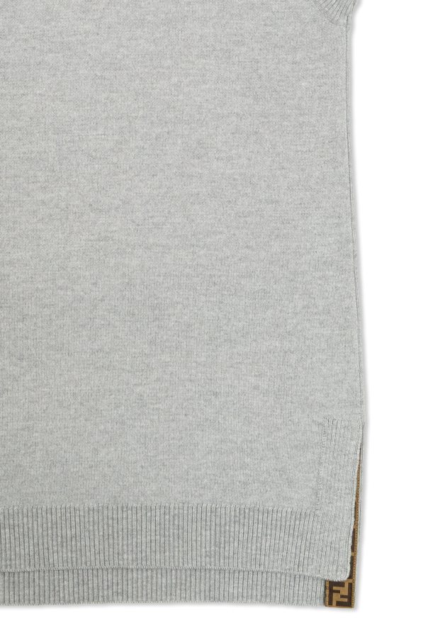 Fendi Kids Vestido de lana sin mangas