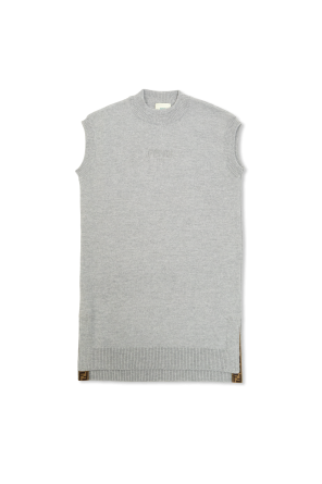 Ärmelloses Wollkleid
