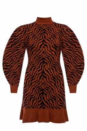 ‘joni’ zebra motif dress od Ulla Johnson