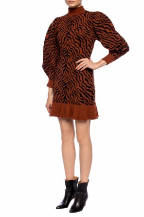 ‘joni’ zebra motif dress od Ulla Johnson