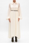 JIL SANDER cream Puff sleeve dress