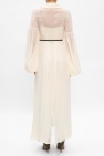 JIL SANDER cream Puff sleeve dress