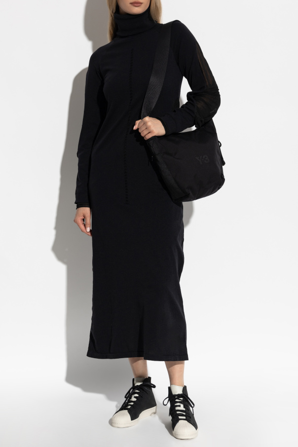 Y-3 Kleid mit Rollkragen