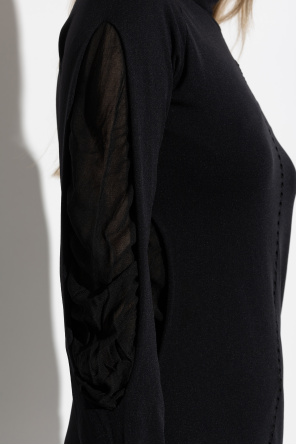 Y-3 Kleid mit Rollkragen