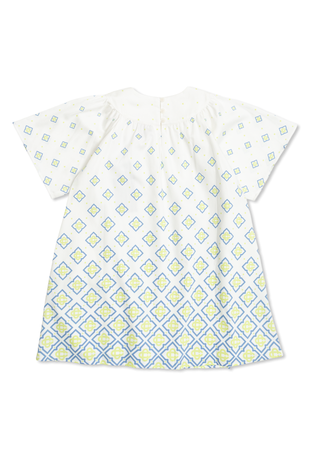 Casablanca Kids Cotton dress with monogram