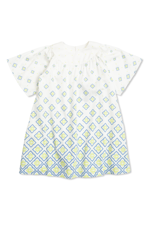 Vestido de algodão com monograma