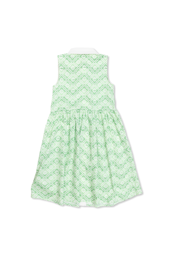 Casablanca Kids Vestido con monograma