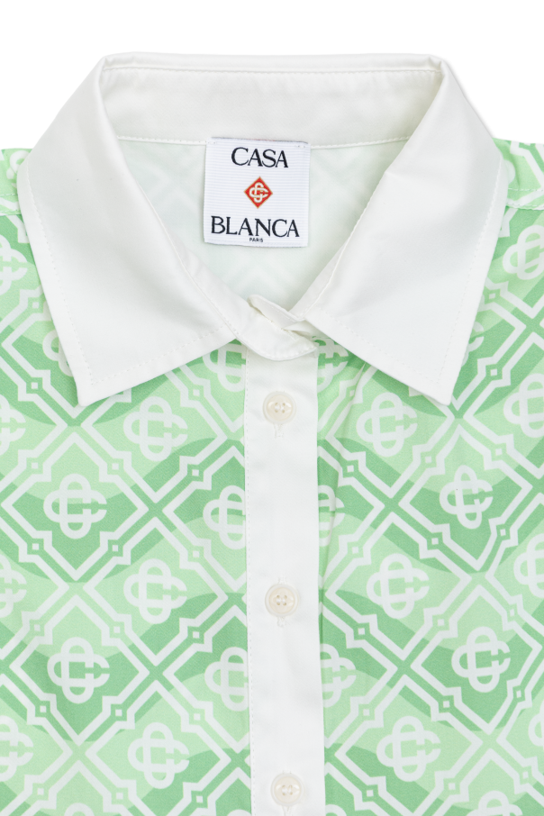 Casablanca Kids Vestido con monograma