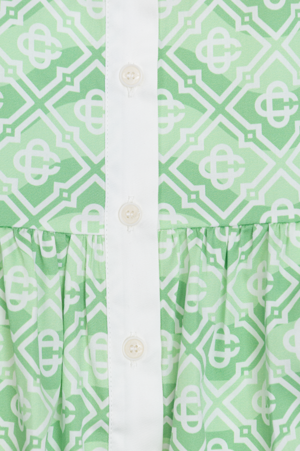 Casablanca Kids Vestido con monograma