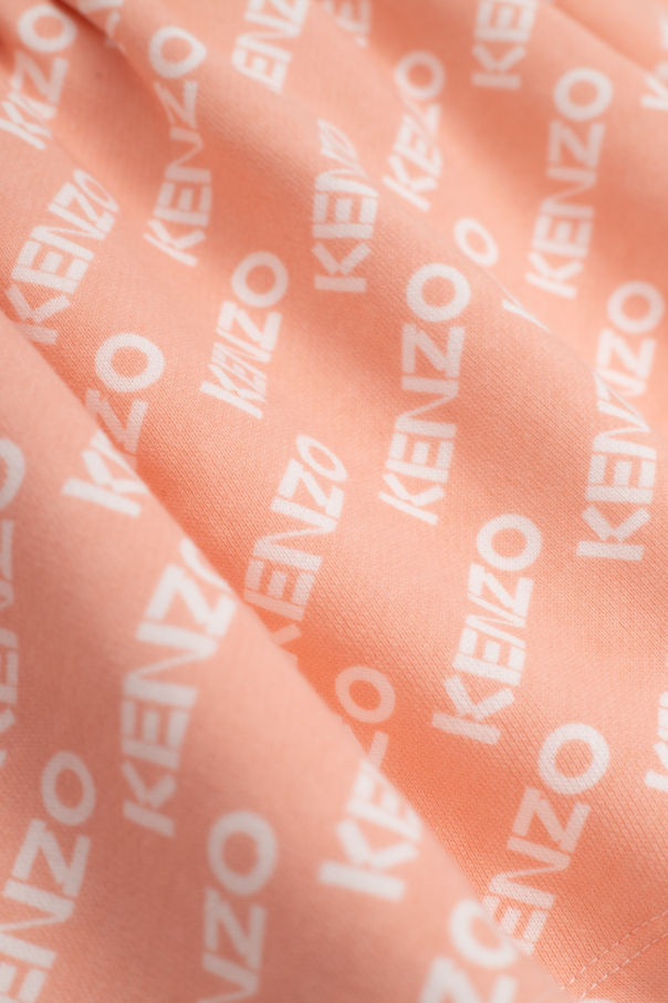 Kenzo Kids TEEN neon-detail logo-print track pants