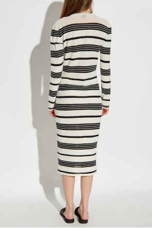 Moncler Vestido con estampado a rayas