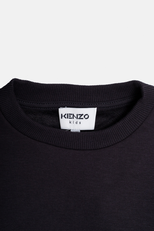 Kenzo Kids Shorts de baño rojos con logo en el lateral de Armani