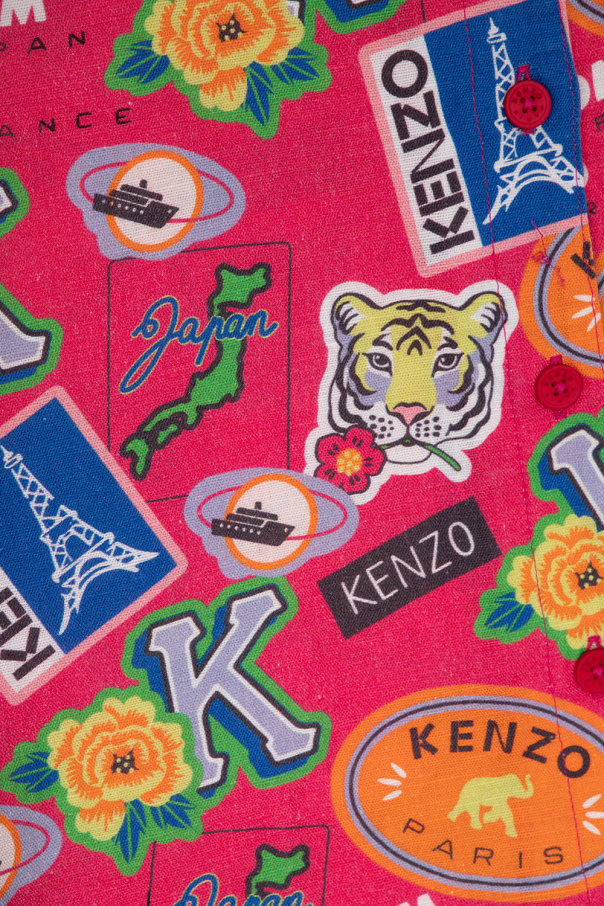Kenzo Kids Patterned drop dress