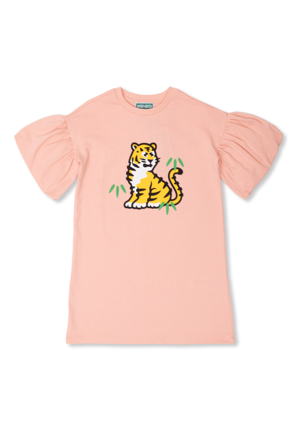 Kenzo Kids Dress jeans with tiger motif