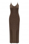 Ganni GOLD Dress with slits