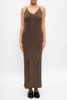 Ganni GOLD Dress with slits
